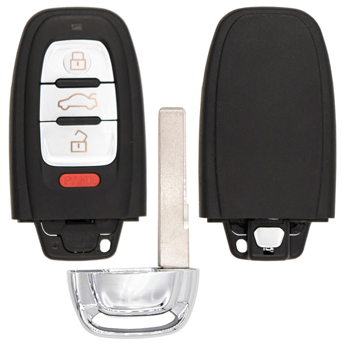 SHELL-AUD-B802 4 Button Replacement Shell for Audi Smart Key