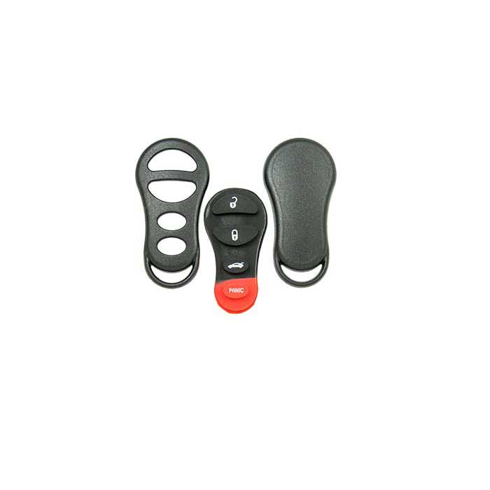 704-CHY-SH 4 Button Remote Shell with Pad