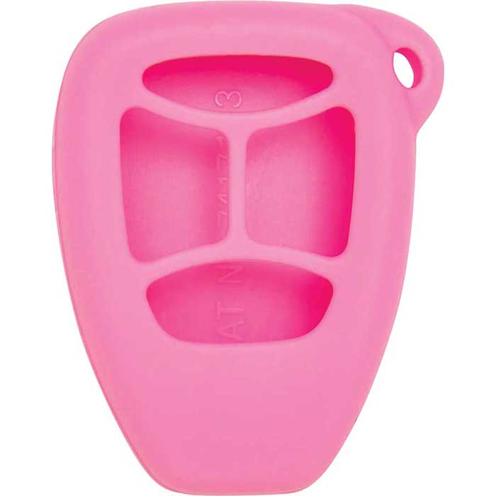 SJ-DDGA44-PINK Silicone Jacket Smart Key Remote Cover for Dodge Chrysler Jeep - Pink