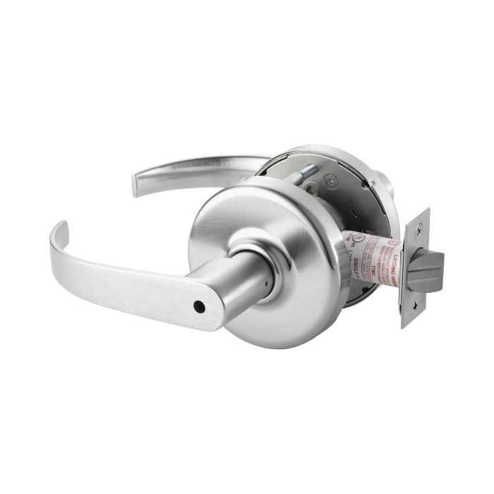CLX3320-PZD-626 CLX3320 Privacy Function with Princeton Lever Lockset - ANSI Strike - 2.75 in. Backset - 626 Satin Chrome