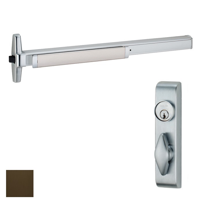 33A-T-3FT-313-360T 3 ft. 33A Series Rim Exit Device with Thumbturn Trim - 710 Duranodic Dark Bronze