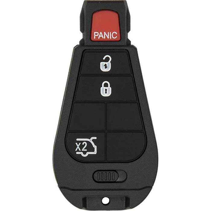 RK-CHY-PDZ1 4 Button Replacement Remote Key for 2008-2010 Jeep Commander