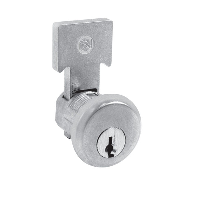 C8137-26D-KD Pin Tumbler Drawer Lock - Keyed Different - Satin Chrome