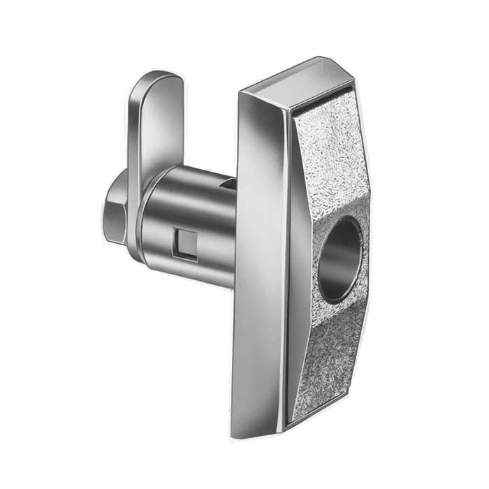 OU-4200-NA Chicago 1W90CW T-Handle Lock with Cam - Satin Chrome