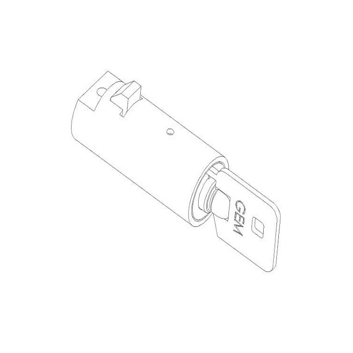 YPT1010-KD Fort Vending Inner Cylinder Pop Out Lock - KD