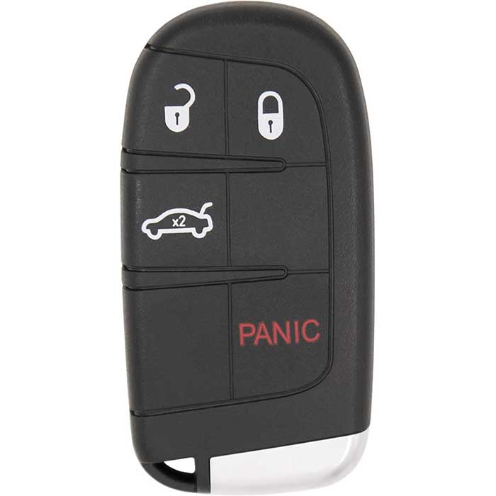 PRX-CHY-1302-8 4 Button Replacement Proximity Smart Key for Dodge Chrysler M3N-40821302 Sedan