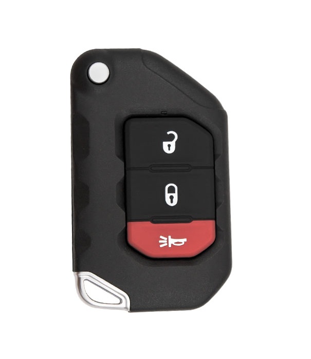 PRX-CHY-J782 3 Button Replacement Proximity Flip Key for 2018-2021 Jeep Wrangler