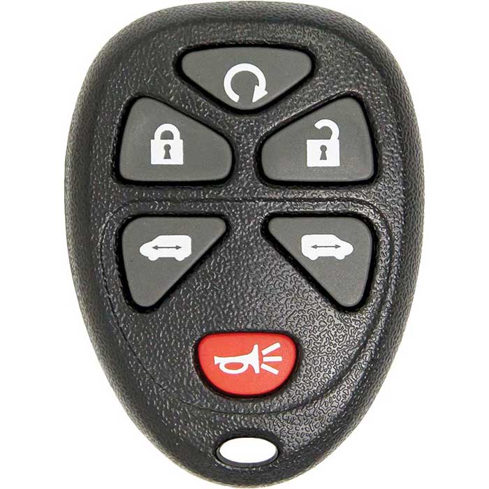 R-GM-601 6 Button Replacement Remote for GM Dual Power Doors Van