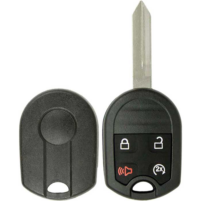 224-FD-SHELL   Style 4 Button Remote Head Key Shell for 2011-2016 Ford F-Series