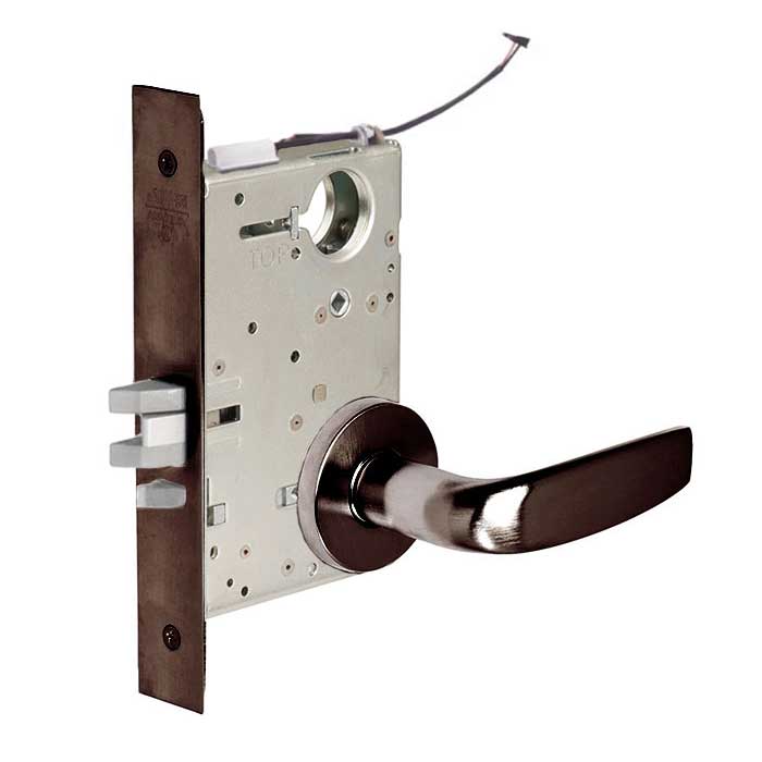 ML20914 Mortise Single Cylinder Both Grips Lock Electrified Citation Lever Lockset x REX - A Rose - IC 6-Pin Less Core - 613 Oil Rubbed Dark Bronze