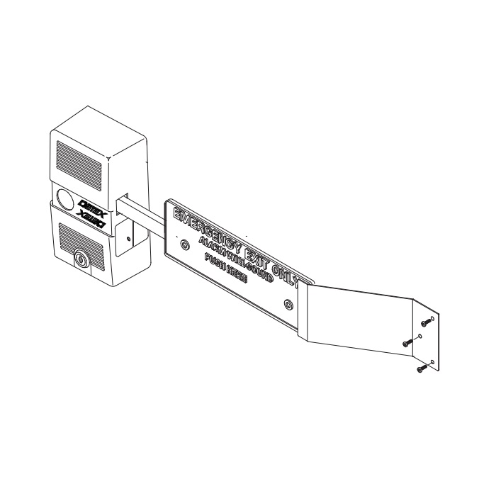 ECL-436K Panic Bar Plate Guard Kit for Standard ECL-230D