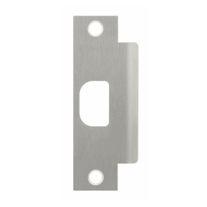 Don Jo Manufacturing EW-161-630 4.87 x 1.25 in. Extended-Width ANSI Latch Strike Plate - Satin Stainless Steel