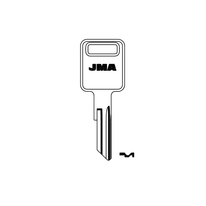 RU4-NP-JMA RU4 Nickel Plated RUS-3 Key Blank