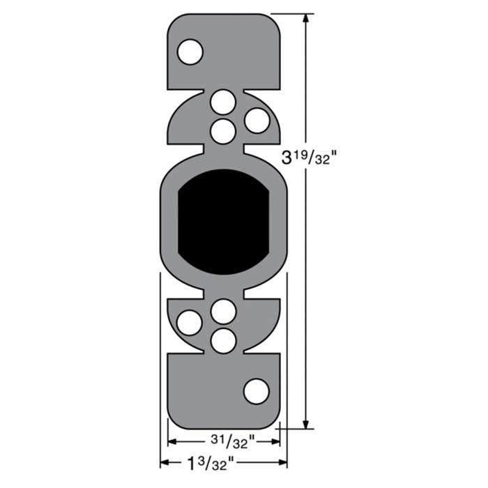 Kwikset 81640-003 Dust Box for All Deadbolt Strikes