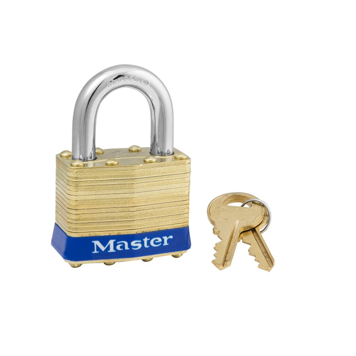 2BD 2B Non-Rekeyable Laminated Brass Padlock - Keyed Different