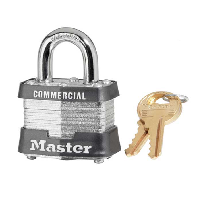 3KA-3217 Non-Rekeyable Laminated Steel Padlock - Keyed Alike-3217
