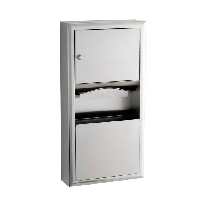B-3699 Paper Towel Dispenser & Waste Receptacle