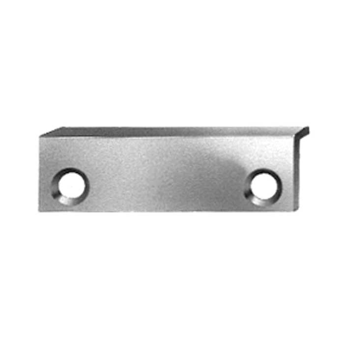 C2001-14A 1.75 x 0.5 in. Formed Strike Plate - No Bolt Hole - Bright Polished Nickel