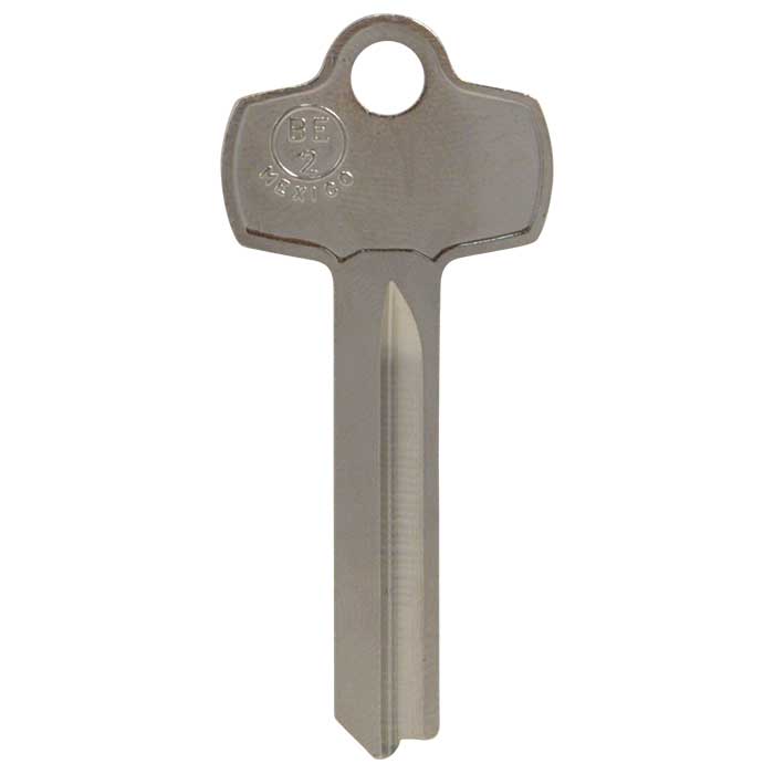 BE2-NP-JMA A Nickel-Plated Keyway Blank