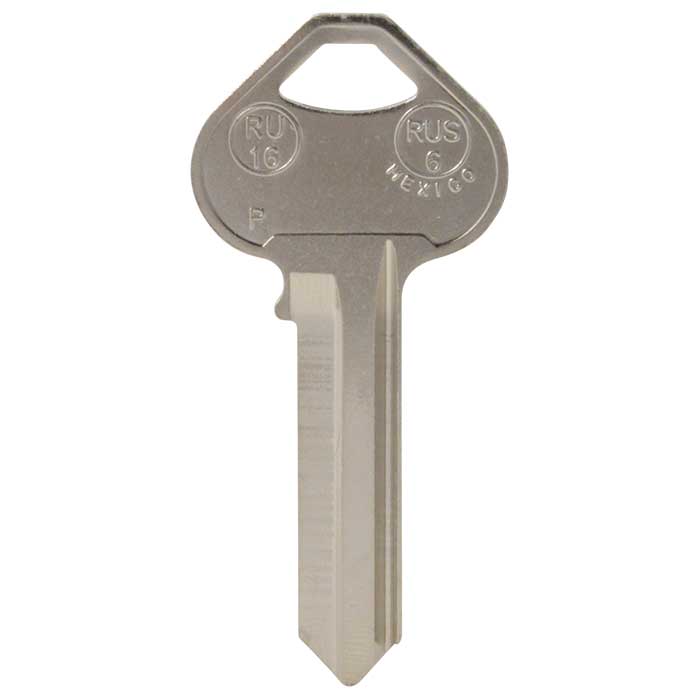 RU16-NP-JMA RU16 Nickel Plated ILCO A1011P Key Blank