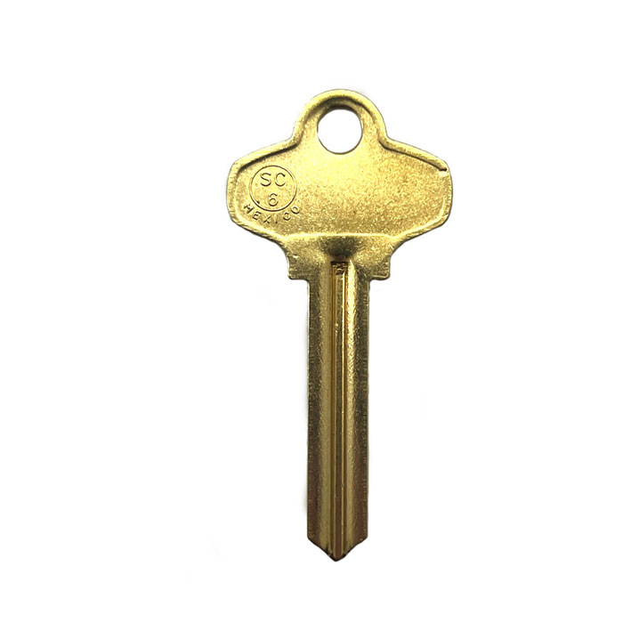 SC6-JMA Brass ILCO 1307A Key Blank