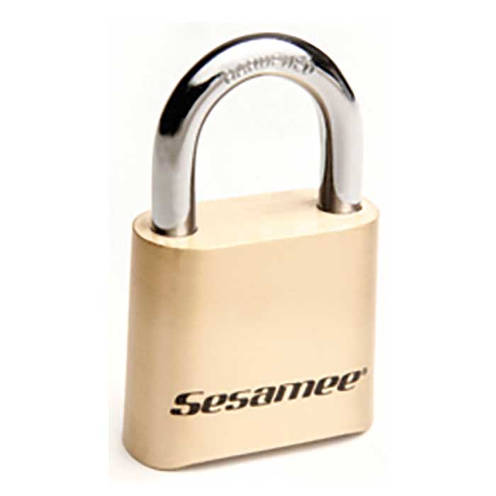 K436-CCL 1 in. Shackle Clearance 4-Dial Sesame Padlock, Brass