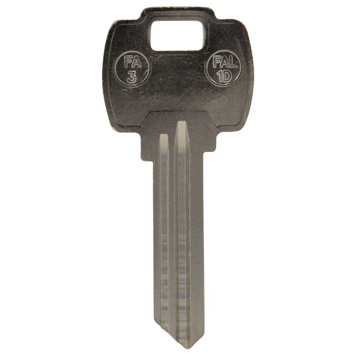 FA3-NP-JMA FA3 Nickel Plated ILCO A1054WD Key Blank