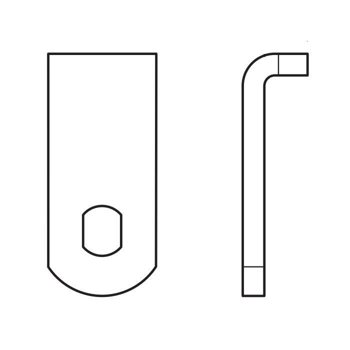 CT-K05 0.75 in. Long K Series Bent Vertical Tenon Cam