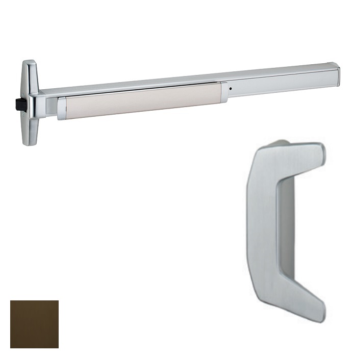 33A-DT-3FT-313-386DT 3 ft. 33A Series Rim Exit Device with Dummy Trim - 710 Duranodic Dark Bronze