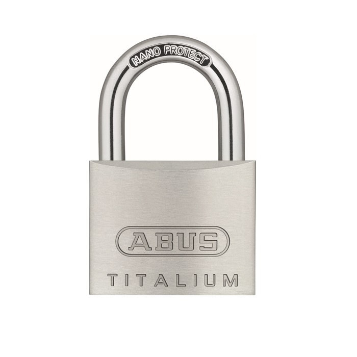 64TI-40-KD Titanium Aluminum Alloy Padlock with 1.5 in. Width & 0.25 in. Dia.