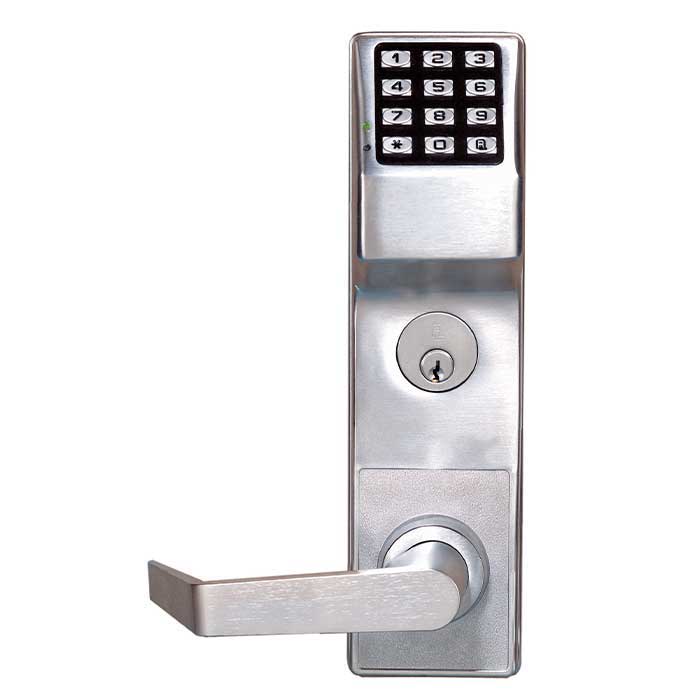 DL2700CRL-26D DL2700 Series Trilogy T2 Mortise Classroom Electronic Digital Lock, 626-US26D Satin Chrome