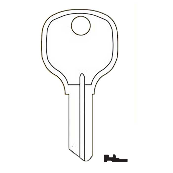 D8792 Lock Key Blank