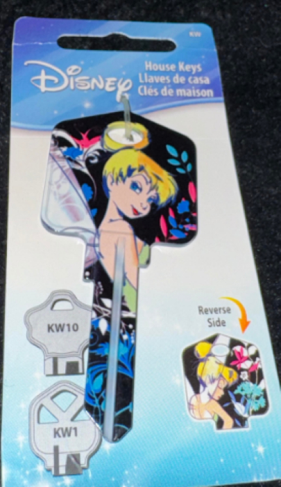 KW-D77 Disney Tinker Bell Naughty & Nice Key Blank
