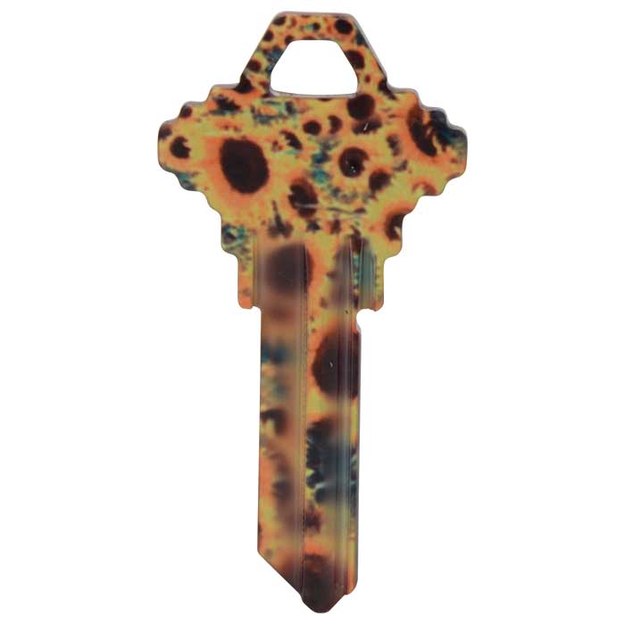 SC1-HK14 4.1 in. Happy Keys Sunflowers Key Blank