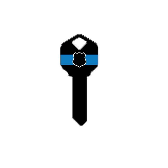 SC1-HK34 2.3 in. Happy Keys Police Key Blank