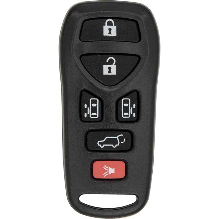 R-NIS-U516 6 Button Replacement Remote Key Fob for 2004-2010 Nissan Quest