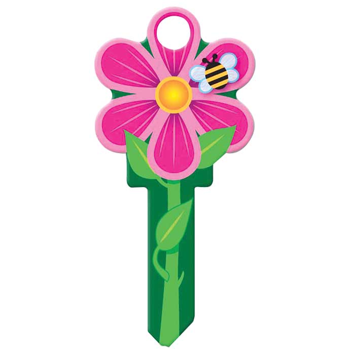 B106K Flower Key Blank - Kwikset KW1-11 Keyway
