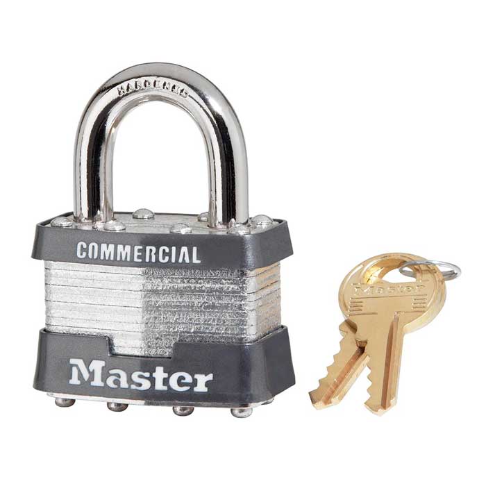 1KA-2126 Non-Rekeyable Laminated Steel Padlock - Keyed Alike-2126