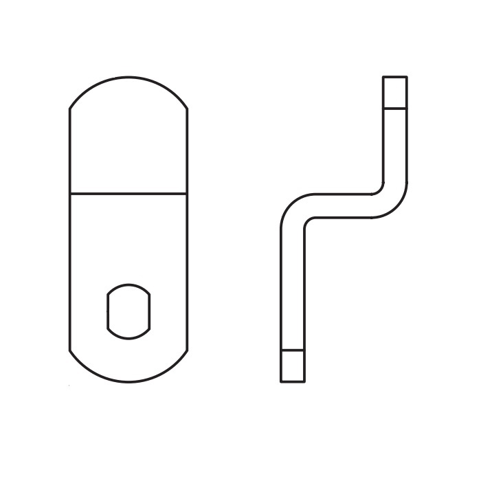 CT-G06 1.5 in. Long G Series Bent Vertical Tenon Cam