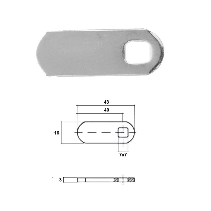 Abloy USA Global Solutions 455548 Protec2 Straight Cam - A48 B40