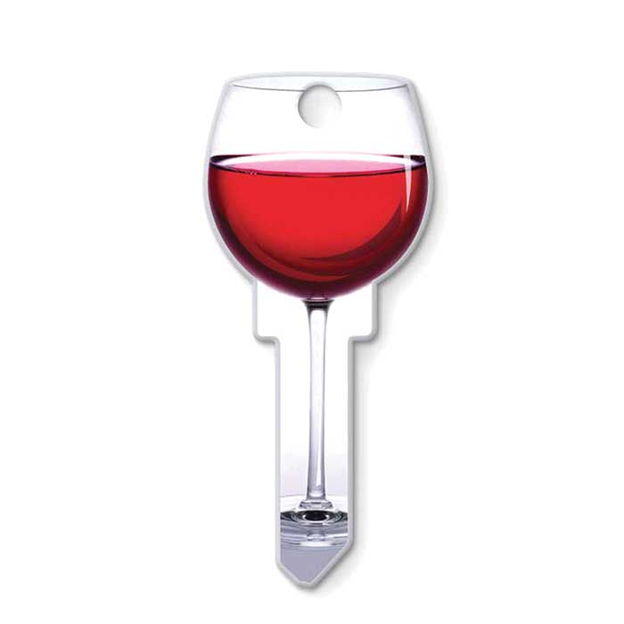 B108K Red Wine Key Blank - Kwikset KW1-11 Keyway