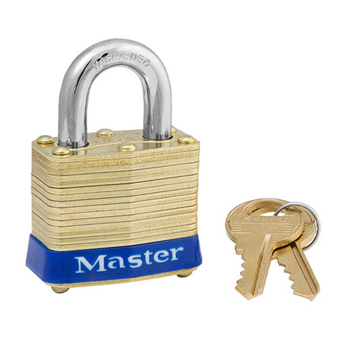 4MK SM739 No.4 Non-Rekeyable Laminated Brass Padlock - Master Keyed-SM739