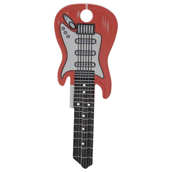 3684 SC1 Keyway Red Fender Guitar Key Blank