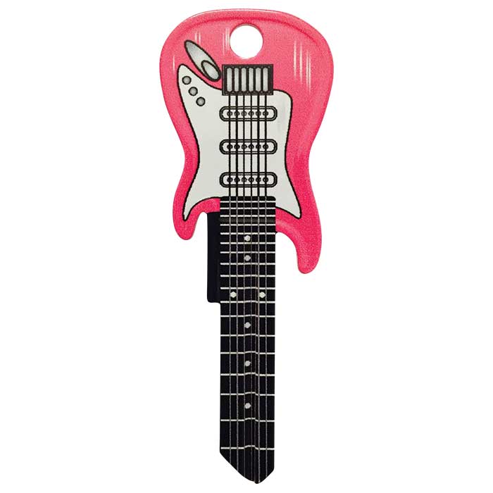 3662 KW1 Keyway Pink Fender Guitar Key Blank