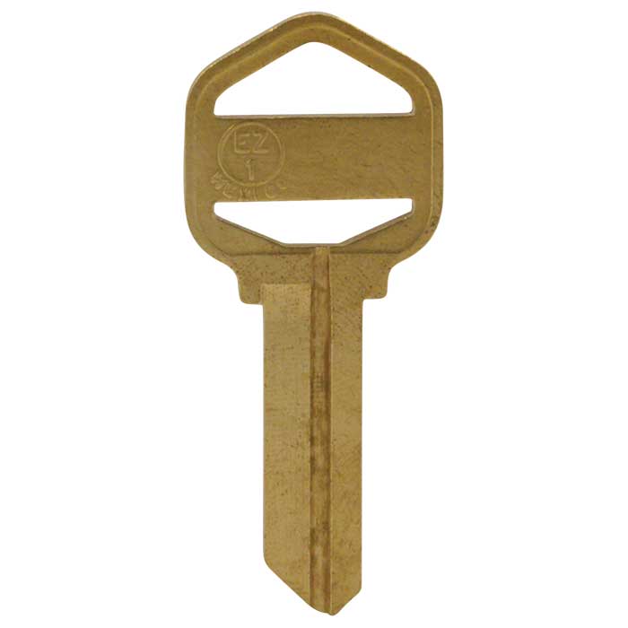 EZ1-JMA 0.1 x 2 in. Brass Key Blank