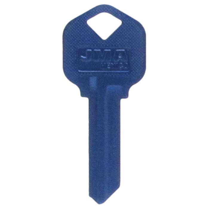 KW1-1.AM Aluminum KW1 Navy Blue Key Blank