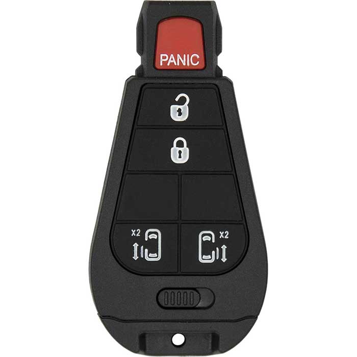 RK-CHY-PDZ8 5 Button Replacement Remote Key for Chrysler Dodge Volkswagen