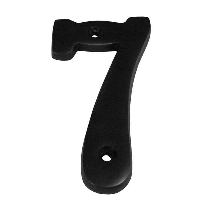 287BLK 4 in. Heavy Cast Number 7 - Matte Black