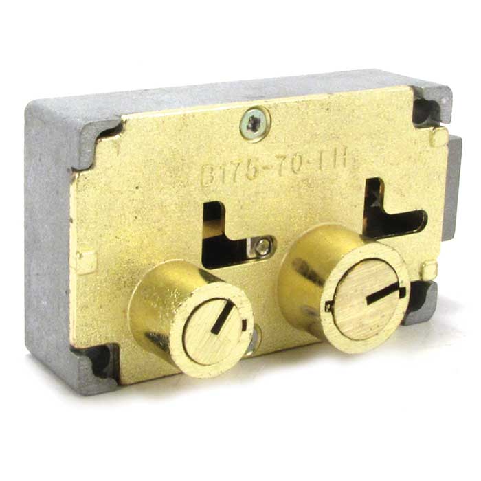 B175-70F-LH 0.5 in. Big Nose Little Nose Fixed Renter Diebold Replacement Safe Deposit Lock - Left Hand