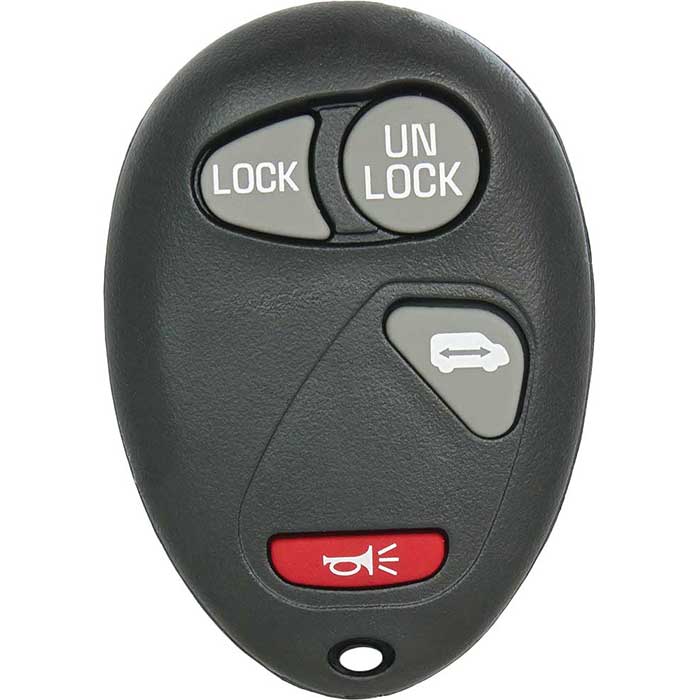 R-GM-L2C-5 4 Button Replacement Remote for 2001-2005 Pontiac Montana